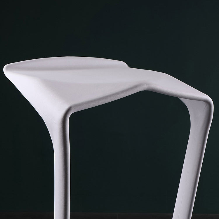 Industrial Armless Counter Stool Plastic Cafe Bar Stool with 4 Legs Clearhalo 'Bar Furniture' 'Bar Stools' 'bar_stools' 'furn' 'furn_bar_stools' 'Furniture' 'Kitchen & Dining Furniture' 6221009