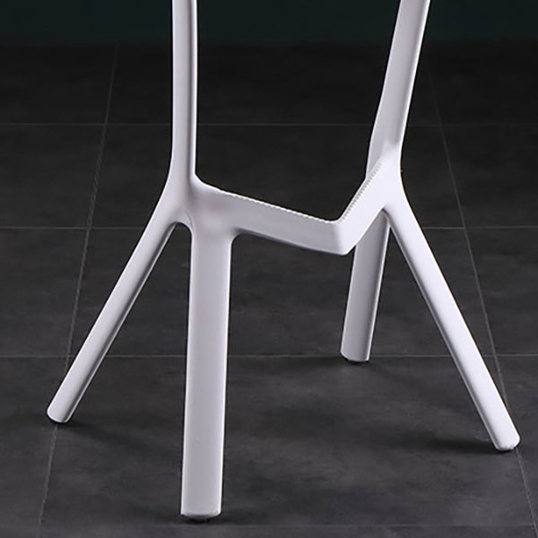 Industrial Armless Counter Stool Plastic Cafe Bar Stool with 4 Legs Clearhalo 'Bar Furniture' 'Bar Stools' 'bar_stools' 'furn' 'furn_bar_stools' 'Furniture' 'Kitchen & Dining Furniture' 6221010