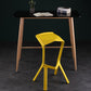 Industrial Armless Counter Stool Plastic Cafe Bar Stool with 4 Legs Clearhalo 'Bar Furniture' 'Bar Stools' 'bar_stools' 'furn' 'furn_bar_stools' 'Furniture' 'Kitchen & Dining Furniture' 6221012