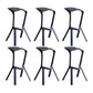 Industrial Armless Counter Stool Plastic Cafe Bar Stool with 4 Legs Black 6 Piece Set Clearhalo 'Bar Furniture' 'Bar Stools' 'bar_stools' 'furn' 'furn_bar_stools' 'Furniture' 'Kitchen & Dining Furniture' 6221020