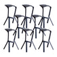 Industrial Armless Counter Stool Plastic Cafe Bar Stool with 4 Legs Black 8 Piece Set Clearhalo 'Bar Furniture' 'Bar Stools' 'bar_stools' 'furn' 'furn_bar_stools' 'Furniture' 'Kitchen & Dining Furniture' 6221021