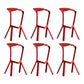 Industrial Armless Counter Stool Plastic Cafe Bar Stool with 4 Legs Red 6 Piece Set Clearhalo 'Bar Furniture' 'Bar Stools' 'bar_stools' 'furn' 'furn_bar_stools' 'Furniture' 'Kitchen & Dining Furniture' 6221024
