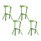 Industrial Armless Counter Stool Plastic Cafe Bar Stool with 4 Legs Green 4 Piece Set Clearhalo 'Bar Furniture' 'Bar Stools' 'bar_stools' 'furn' 'furn_bar_stools' 'Furniture' 'Kitchen & Dining Furniture' 6221027