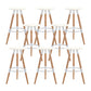 Modern Round Seat Counter Stool Solid Wood Backless Counter-height Stool White 8 Piece Set Clearhalo 'Bar Furniture' 'Bar Stools' 'bar_stools' 'furn' 'furn_bar_stools' 'Furniture' 'Kitchen & Dining Furniture' 6221069