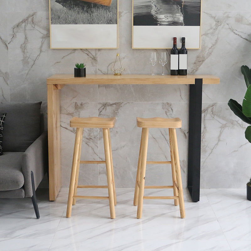 Industrial Counter High Stool Solid Wood Backless Counter-high Stool Clearhalo 'Bar Furniture' 'Bar Stools' 'bar_stools' 'furn' 'furn_bar_stools' 'Furniture' 'Kitchen & Dining Furniture' 6221088
