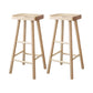 Industrial Counter High Stool Solid Wood Backless Counter-high Stool 2 Piece Set Clearhalo 'Bar Furniture' 'Bar Stools' 'bar_stools' 'furn' 'furn_bar_stools' 'Furniture' 'Kitchen & Dining Furniture' 6221089