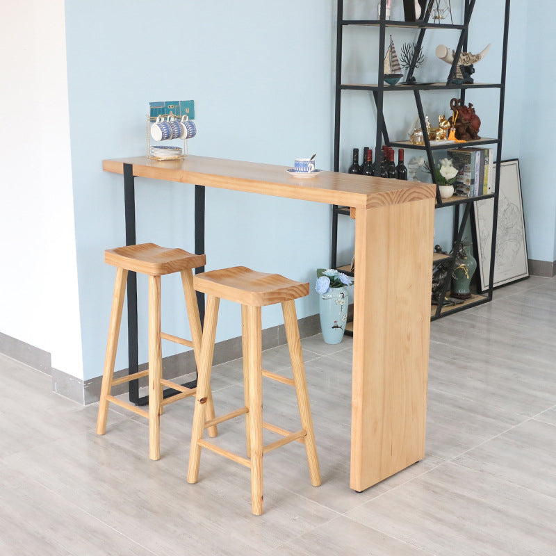 Industrial Counter High Stool Solid Wood Backless Counter-high Stool Clearhalo 'Bar Furniture' 'Bar Stools' 'bar_stools' 'furn' 'furn_bar_stools' 'Furniture' 'Kitchen & Dining Furniture' 6221090