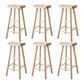 Industrial Counter High Stool Solid Wood Backless Counter-high Stool 6 Piece Set Clearhalo 'Bar Furniture' 'Bar Stools' 'bar_stools' 'furn' 'furn_bar_stools' 'Furniture' 'Kitchen & Dining Furniture' 6221093