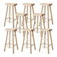Industrial Counter High Stool Solid Wood Backless Counter-high Stool 8 Piece Set Clearhalo 'Bar Furniture' 'Bar Stools' 'bar_stools' 'furn' 'furn_bar_stools' 'Furniture' 'Kitchen & Dining Furniture' 6221096