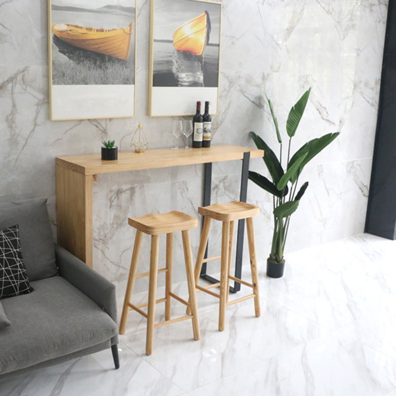 Industrial Counter High Stool Solid Wood Backless Counter-high Stool Clearhalo 'Bar Furniture' 'Bar Stools' 'bar_stools' 'furn' 'furn_bar_stools' 'Furniture' 'Kitchen & Dining Furniture' 6221104