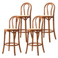 Contemporary Wooden Bar-stool Solid Round Seat Counter Bar Stool with Wood Legs Brown 4 Piece Set Clearhalo 'Bar Furniture' 'Bar Stools' 'bar_stools' 'furn' 'furn_bar_stools' 'Furniture' 'Kitchen & Dining Furniture' 6221111