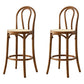 Contemporary Wooden Bar-stool Solid Round Seat Counter Bar Stool with Wood Legs Walnut 2 Piece Set Clearhalo 'Bar Furniture' 'Bar Stools' 'bar_stools' 'furn' 'furn_bar_stools' 'Furniture' 'Kitchen & Dining Furniture' 6221124