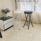 Foldable Bistro Round Shape High Chair Modern Counter Chair with Metal 4 Legs Clearhalo 'Bar Furniture' 'Bar Stools' 'bar_stools' 'furn' 'furn_bar_stools' 'Furniture' 'Kitchen & Dining Furniture' 6221173