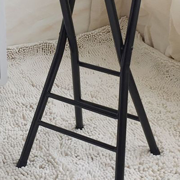 Foldable Bistro Round Shape High Chair Modern Counter Chair with Metal 4 Legs Clearhalo 'Bar Furniture' 'Bar Stools' 'bar_stools' 'furn' 'furn_bar_stools' 'Furniture' 'Kitchen & Dining Furniture' 6221187