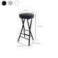 Foldable Bistro Round Shape High Chair Modern Counter Chair with Metal 4 Legs Clearhalo 'Bar Furniture' 'Bar Stools' 'bar_stools' 'furn' 'furn_bar_stools' 'Furniture' 'Kitchen & Dining Furniture' 6221204