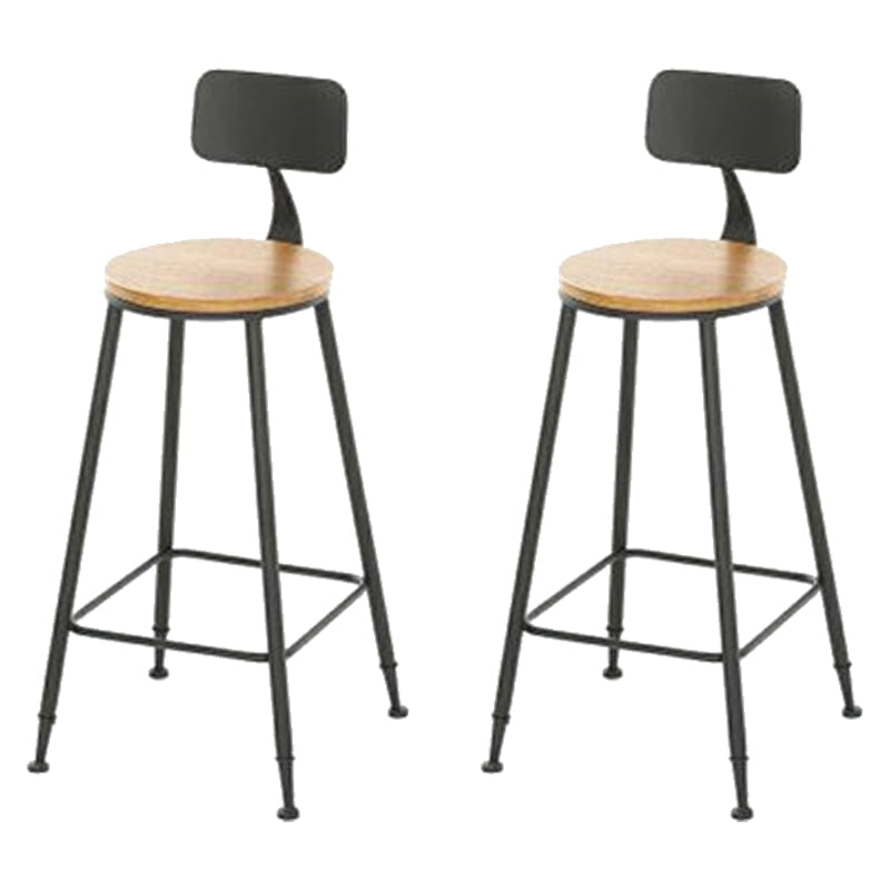Taburete de bar de metal de estilo moderno, taburete de bar de cuero PU para cocina