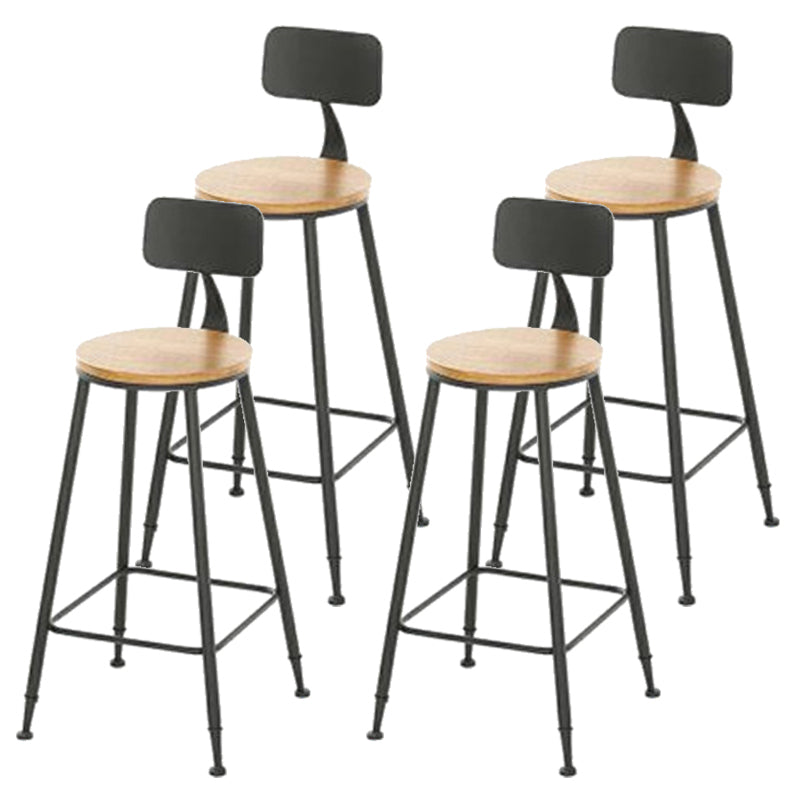 Taburete de bar de metal de estilo moderno, taburete de bar de cuero PU para cocina
