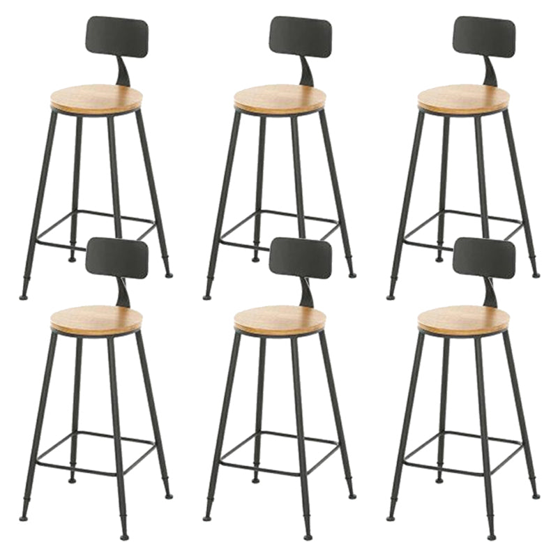 Taburete de bar de metal de estilo moderno, taburete de bar de cuero PU para cocina