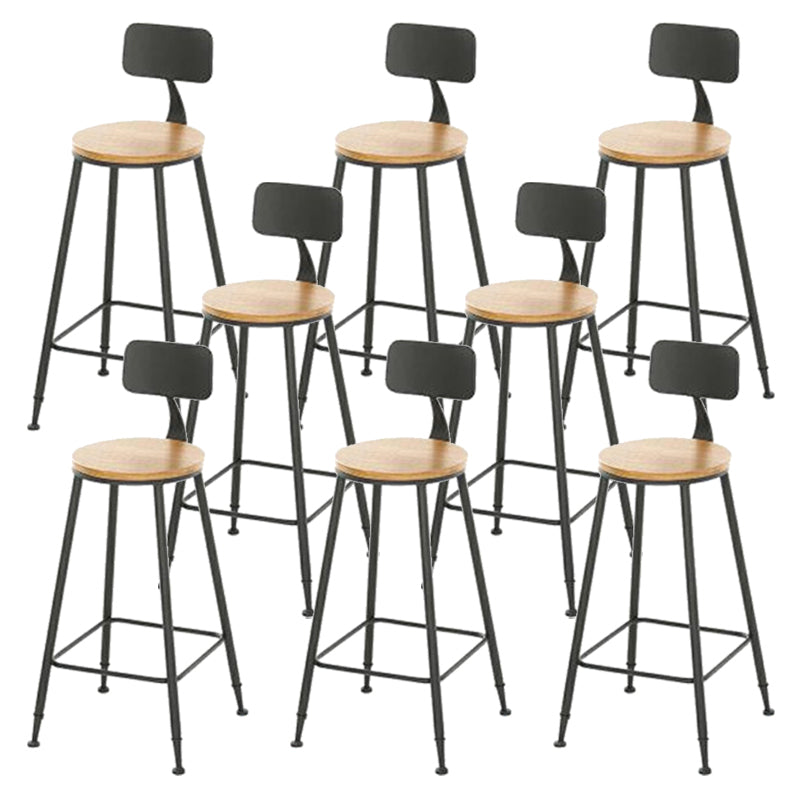 Taburete de bar de metal de estilo moderno, taburete de bar de cuero PU para cocina