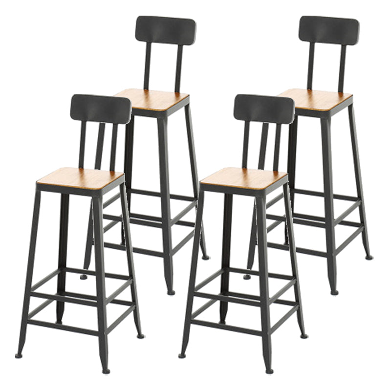 Taburete de bar de metal de estilo moderno, taburete de bar de cuero PU para cocina