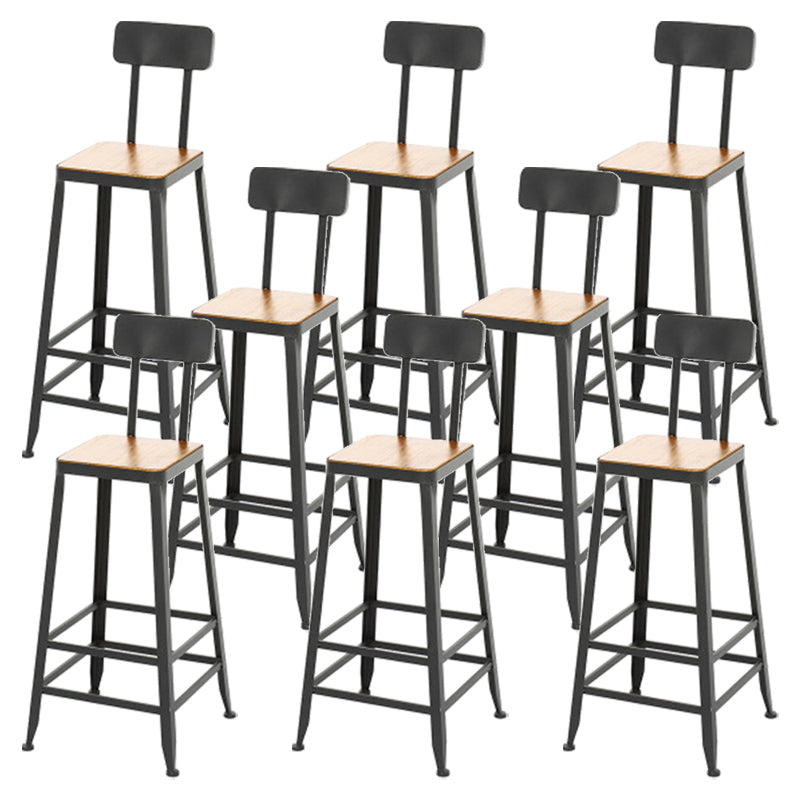 Taburete de bar de metal de estilo moderno, taburete de bar de cuero PU para cocina