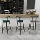 Nordic Style Bar-stool Round Counter Bar Stool with Metal Legs for Home Use Clearhalo 'Bar Furniture' 'Bar Stools' 'bar_stools' 'furn' 'furn_bar_stools' 'Furniture' 'Kitchen & Dining Furniture' 6221295