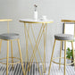 Nordic Style Bar-stool Round Counter Bar Stool with Metal Legs for Home Use Clearhalo 'Bar Furniture' 'Bar Stools' 'bar_stools' 'furn' 'furn_bar_stools' 'Furniture' 'Kitchen & Dining Furniture' 6221299