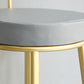 Nordic Style Bar-stool Round Counter Bar Stool with Metal Legs for Home Use Clearhalo 'Bar Furniture' 'Bar Stools' 'bar_stools' 'furn' 'furn_bar_stools' 'Furniture' 'Kitchen & Dining Furniture' 6221302