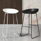 Tabouret de comptoir de dossier moderne, tabouret de Bar de café en fer avec siège en acrylique