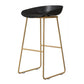 Tabouret de comptoir de dossier moderne, tabouret de Bar de café en fer avec siège en acrylique