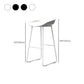 Tabouret de comptoir de dossier moderne, tabouret de Bar de café en fer avec siège en acrylique