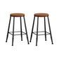 Modern Armless Counter Stool Iron Kitchen Bar Stool with Seat and Pedal