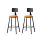 Modern Armless Counter Stool Iron Kitchen Bar Stool with Seat and Pedal
