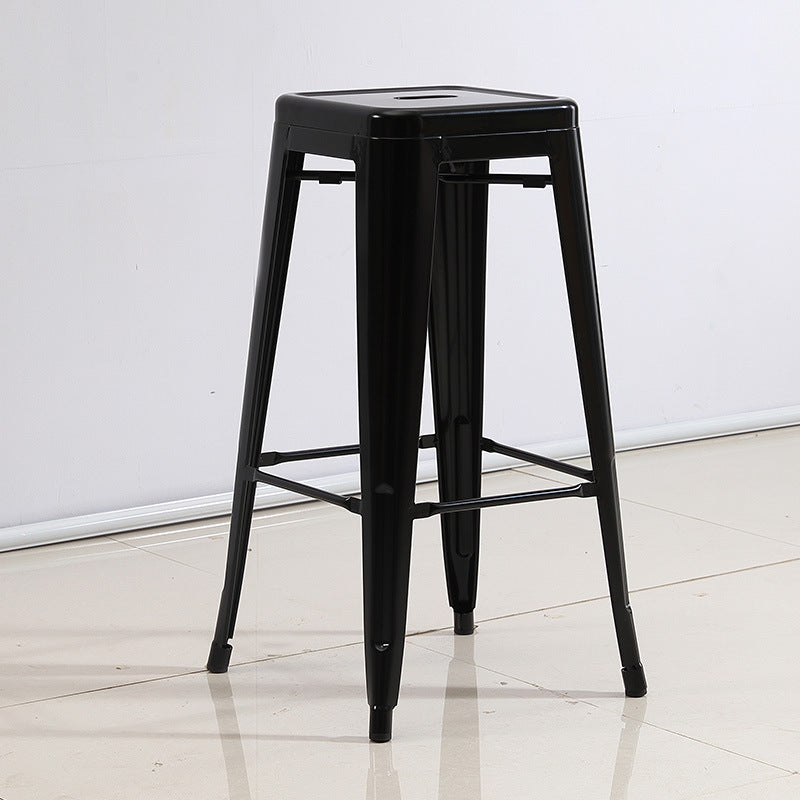 Industrial Backless Counter Stool Metal Counter Height Stools Clearhalo 'Bar Furniture' 'Bar Stools' 'bar_stools' 'furn' 'furn_bar_stools' 'Furniture' 'Kitchen & Dining Furniture' 6221493