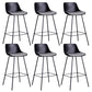 Modern Plastic Bar-stool Bucket Seat Counter Bar Stool with Metal Legs 6 Piece Set Clearhalo 'Bar Furniture' 'Bar Stools' 'bar_stools' 'furn' 'furn_bar_stools' 'Furniture' 'Kitchen & Dining Furniture' 6221547