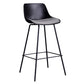 Modern Plastic Bar-stool Bucket Seat Counter Bar Stool with Metal Legs Clearhalo 'Bar Furniture' 'Bar Stools' 'bar_stools' 'furn' 'furn_bar_stools' 'Furniture' 'Kitchen & Dining Furniture' 6221550