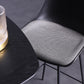 Modern Plastic Bar-stool Bucket Seat Counter Bar Stool with Metal Legs Clearhalo 'Bar Furniture' 'Bar Stools' 'bar_stools' 'furn' 'furn_bar_stools' 'Furniture' 'Kitchen & Dining Furniture' 6221551