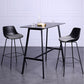 Modern Plastic Bar-stool Bucket Seat Counter Bar Stool with Metal Legs Clearhalo 'Bar Furniture' 'Bar Stools' 'bar_stools' 'furn' 'furn_bar_stools' 'Furniture' 'Kitchen & Dining Furniture' 6221557