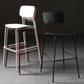Modern Plastic Bar-stool Square Seat Counter Bar Stool with Metal Legs Clearhalo 'Bar Furniture' 'Bar Stools' 'bar_stools' 'furn' 'furn_bar_stools' 'Furniture' 'Kitchen & Dining Furniture' 6221561