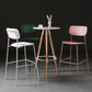 Modern Plastic Bar-stool Square Seat Counter Bar Stool with Metal Legs Clearhalo 'Bar Furniture' 'Bar Stools' 'bar_stools' 'furn' 'furn_bar_stools' 'Furniture' 'Kitchen & Dining Furniture' 6221563