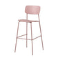 Modern Plastic Bar-stool Square Seat Counter Bar Stool with Metal Legs Clearhalo 'Bar Furniture' 'Bar Stools' 'bar_stools' 'furn' 'furn_bar_stools' 'Furniture' 'Kitchen & Dining Furniture' 6221565