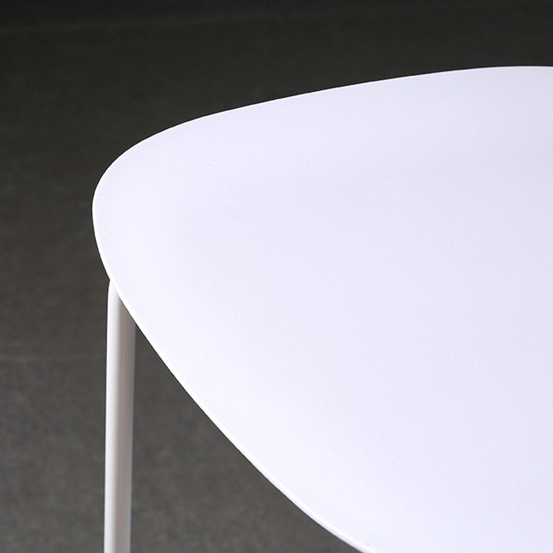 Modern Plastic Bar-stool Square Seat Counter Bar Stool with Metal Legs Clearhalo 'Bar Furniture' 'Bar Stools' 'bar_stools' 'furn' 'furn_bar_stools' 'Furniture' 'Kitchen & Dining Furniture' 6221567