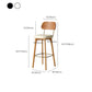 Nordic Style PU Leather Bar-stool Square Seat Counter Bar Stool with Wooden Legs Clearhalo 'Bar Furniture' 'Bar Stools' 'bar_stools' 'furn' 'furn_bar_stools' 'Furniture' 'Kitchen & Dining Furniture' 6221820