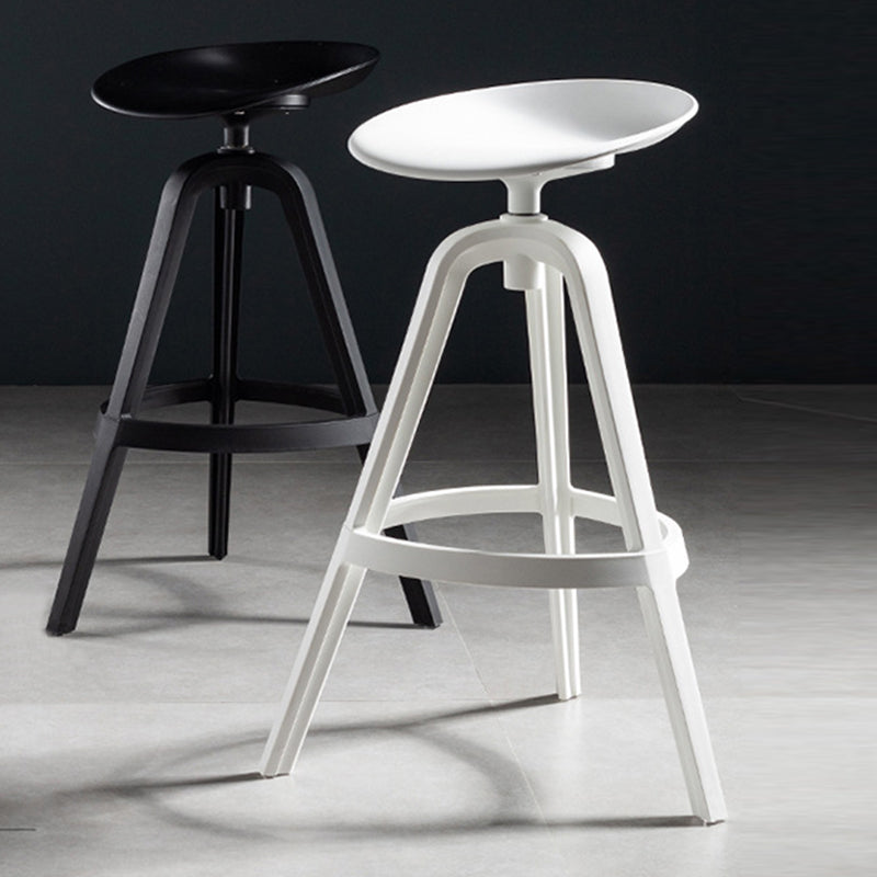 Industrial Low Back Counter Stool Metal Counter Height Stools with Swivel Clearhalo 'Bar Furniture' 'Bar Stools' 'bar_stools' 'furn' 'furn_bar_stools' 'Furniture' 'Kitchen & Dining Furniture' 6221824