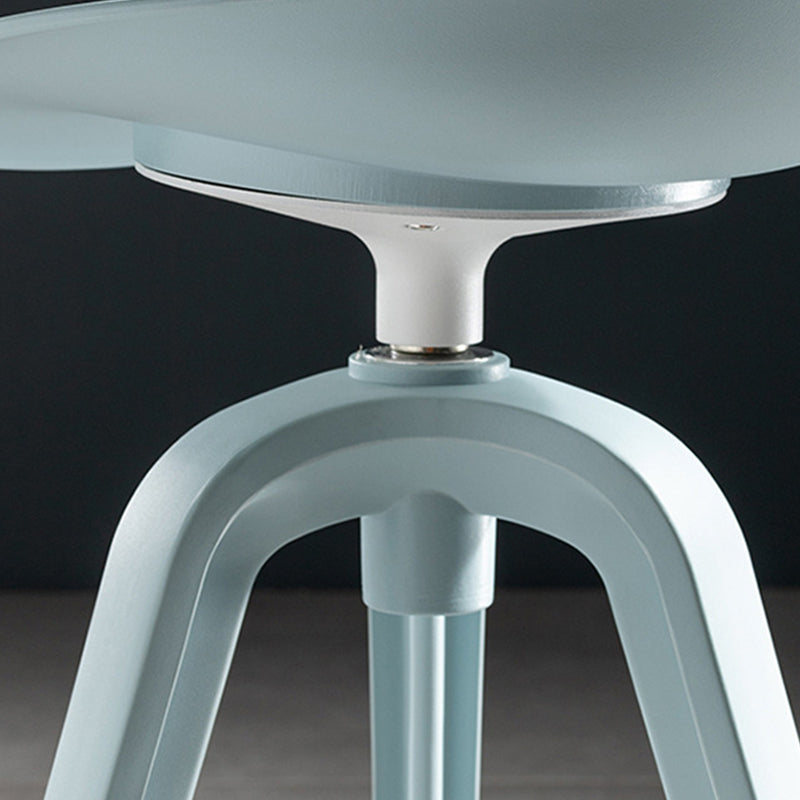Industrial Low Back Counter Stool Metal Counter Height Stools with Swivel Clearhalo 'Bar Furniture' 'Bar Stools' 'bar_stools' 'furn' 'furn_bar_stools' 'Furniture' 'Kitchen & Dining Furniture' 6221827