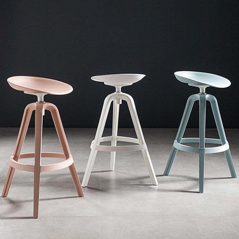 Industrial Low Back Counter Stool Metal Counter Height Stools with Swivel Clearhalo 'Bar Furniture' 'Bar Stools' 'bar_stools' 'furn' 'furn_bar_stools' 'Furniture' 'Kitchen & Dining Furniture' 6221833