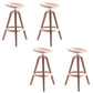 Industrial Low Back Counter Stool Metal Counter Height Stools with Swivel Pink 4 Piece Set Bar Stool(30"H) Clearhalo 'Bar Furniture' 'Bar Stools' 'bar_stools' 'furn' 'furn_bar_stools' 'Furniture' 'Kitchen & Dining Furniture' 6221842