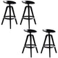 Industrial Low Back Counter Stool Metal Counter Height Stools with Swivel Black 4 Piece Set Bar Stool(30"H) Clearhalo 'Bar Furniture' 'Bar Stools' 'bar_stools' 'furn' 'furn_bar_stools' 'Furniture' 'Kitchen & Dining Furniture' 6221844