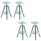 Industrial Low Back Counter Stool Metal Counter Height Stools with Swivel Blue 4 Piece Set Counter Stool(26"H) Clearhalo 'Bar Furniture' 'Bar Stools' 'bar_stools' 'furn' 'furn_bar_stools' 'Furniture' 'Kitchen & Dining Furniture' 6221845