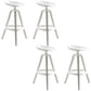 Industrial Low Back Counter Stool Metal Counter Height Stools with Swivel White 4 Piece Set Bar Stool(30"H) Clearhalo 'Bar Furniture' 'Bar Stools' 'bar_stools' 'furn' 'furn_bar_stools' 'Furniture' 'Kitchen & Dining Furniture' 6221848
